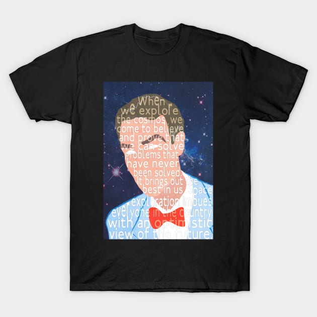 Bill Nye's thoughts on space exploration T-Shirt by Skahfee